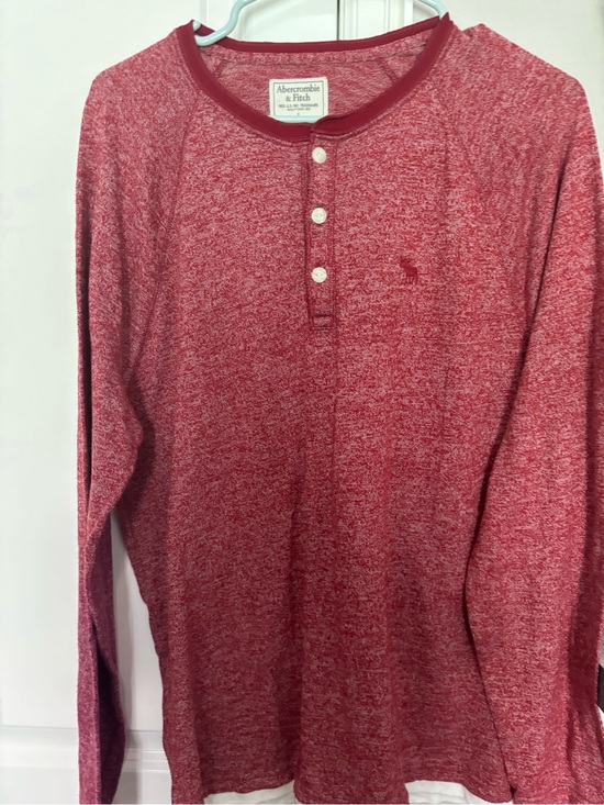 Abercrombie & Fitch Other - Abercrombie & Fitch Burgundy Heather Henley Shirt